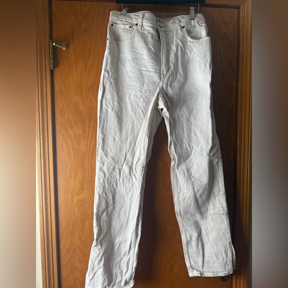 Abercrombie cream jeans